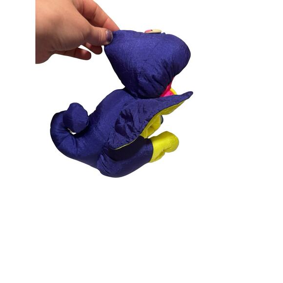 Fisher Price Baby Dino-Roar 1992 Plush Dinosaur Pterodactyl Puffalump Hatchling - Picture 7 of 8